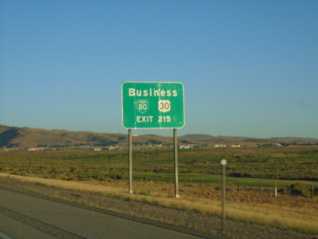 I-80 West - Exit 215