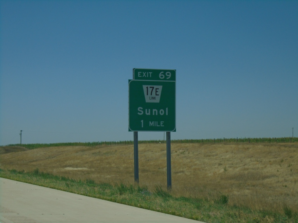 I-80 West - Exit 69