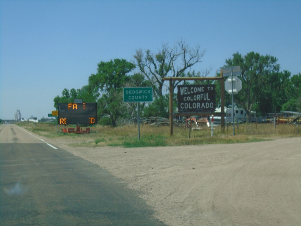 US-138 West - Entering Colorado