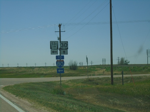 US-30 West at NE-53C Link/To I-80