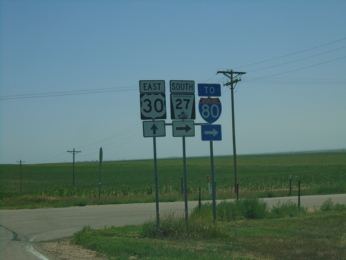 US-30 East/NE-27 South at NE-27 South/To I-80