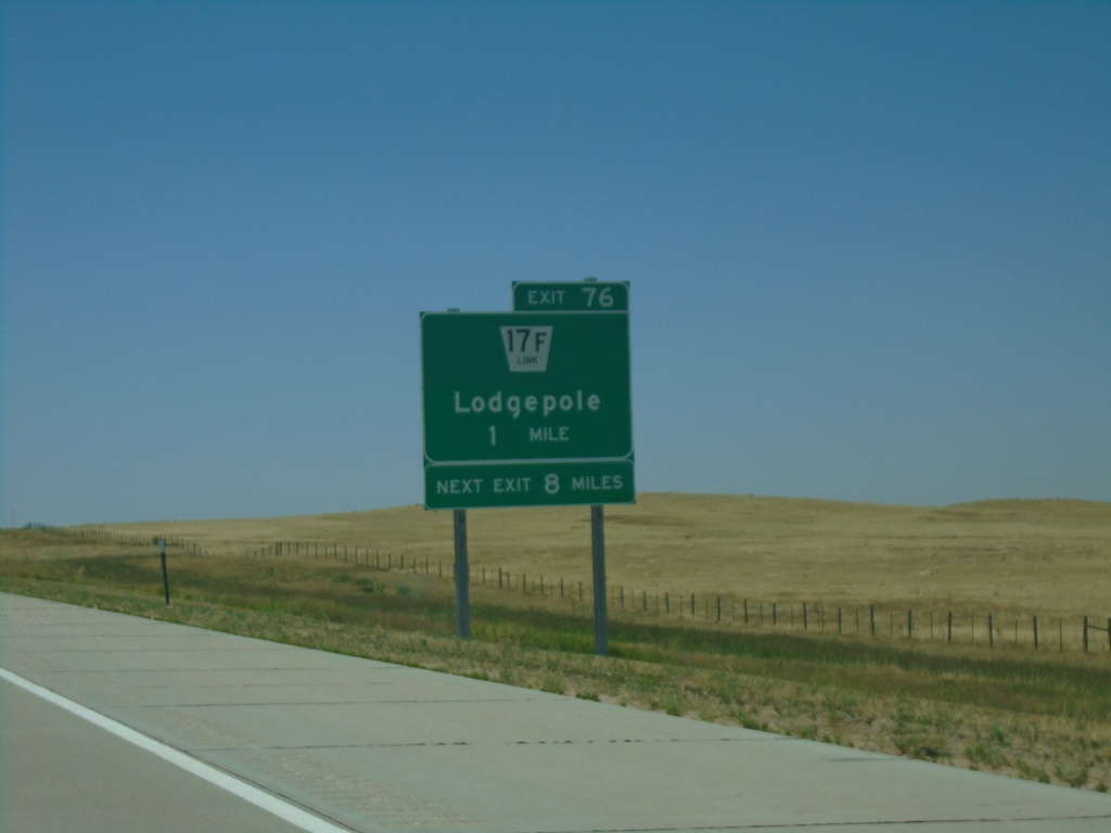 I-80 West - Exit 76