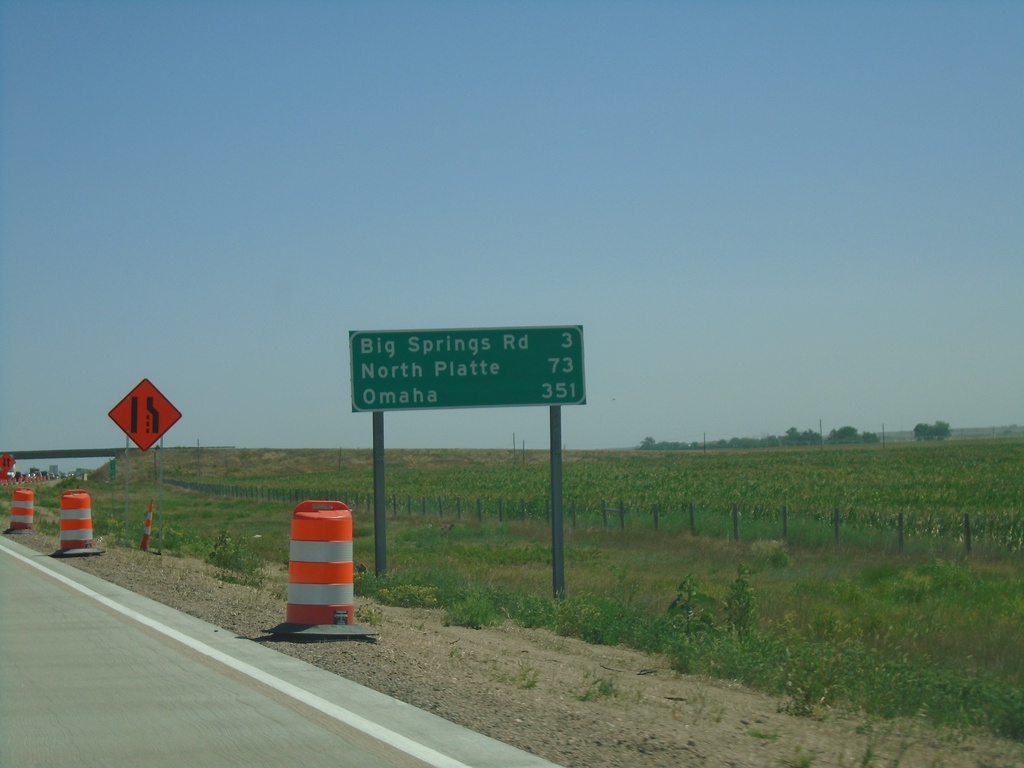 I-80 East - Distance Marker