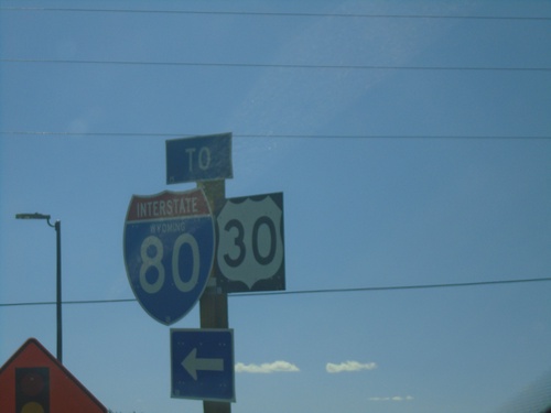 WY-210 West Approaching I-80/US-30