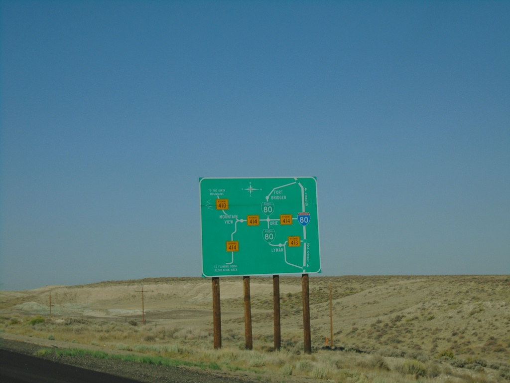 I-80 West - Bridger Valley Route Diagram