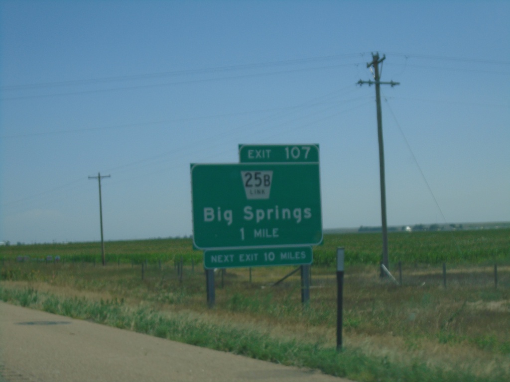 I-80 East - Exit 107