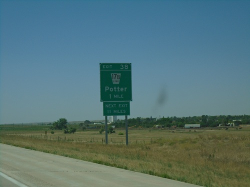 I-80 West - Exit 38