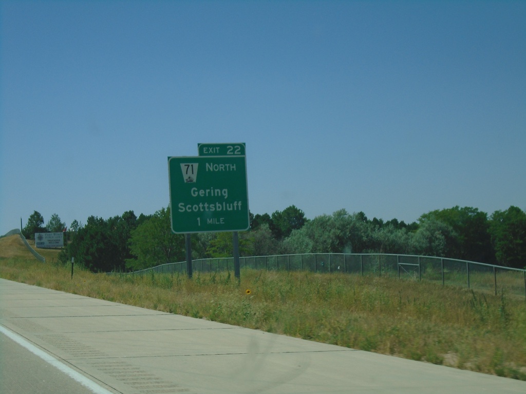 I-80 West - Exit 22