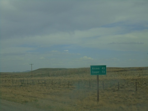 WY-220 East - Distance Marker