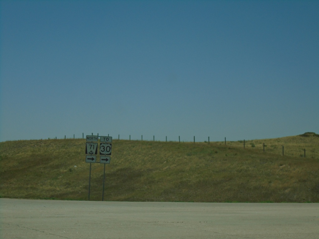 I-80 West - Exit 22 Offramp at NE-71