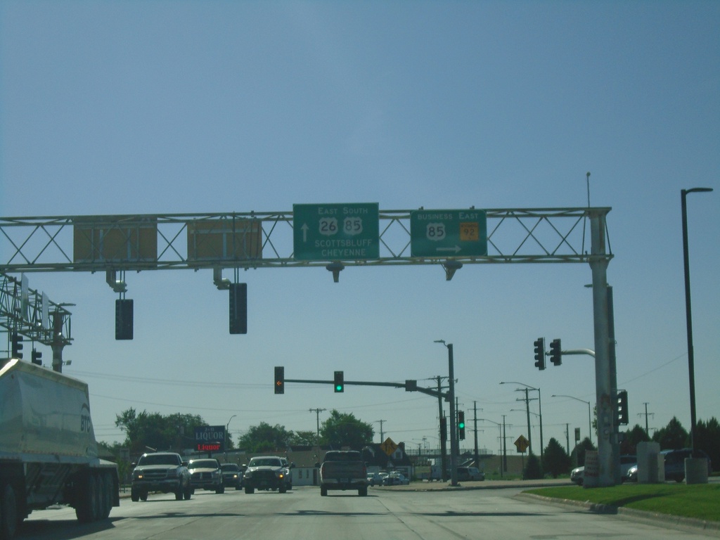 US-26 East/US-85 South at Bus. US-85/WY-92