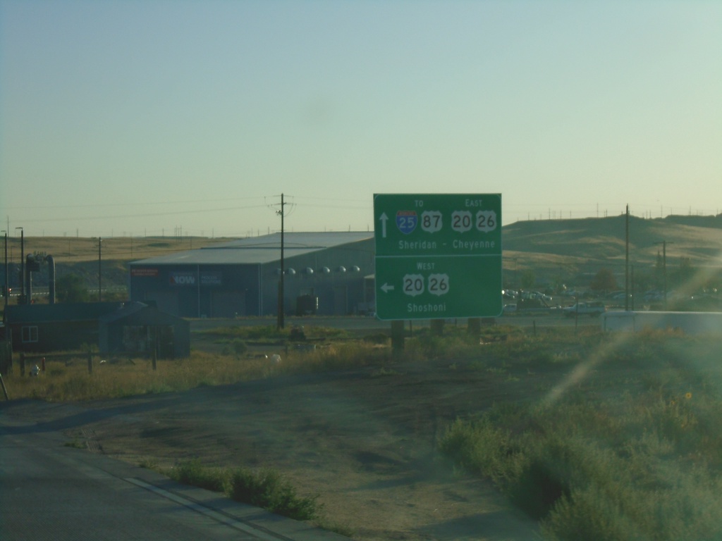 WY-257 North at US-20/US-26/Bus. US-20/Bus. US-26