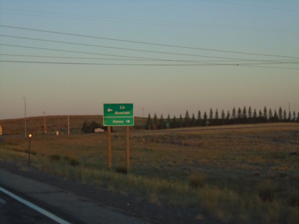 US-30 West/US-287 North At WY-72