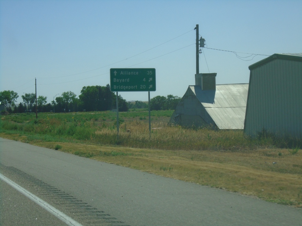 US-26 East Approaching NE-62A Link