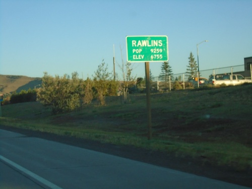 US-287 North - Rawlins