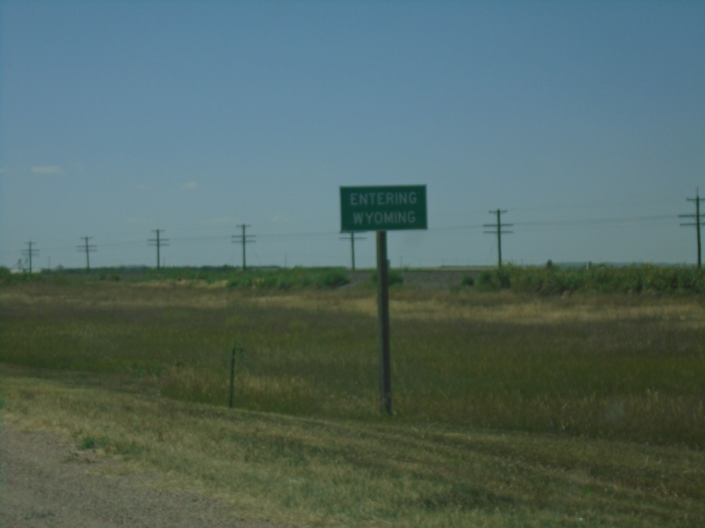 US-30 West/BL-80 West - Entering Wyoming