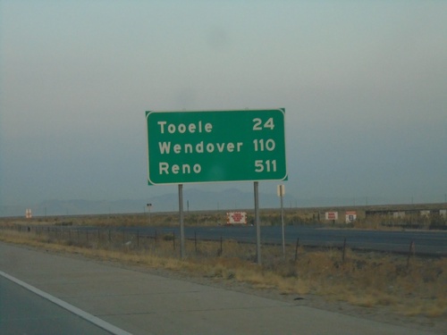 I-80 West - Distance Marker