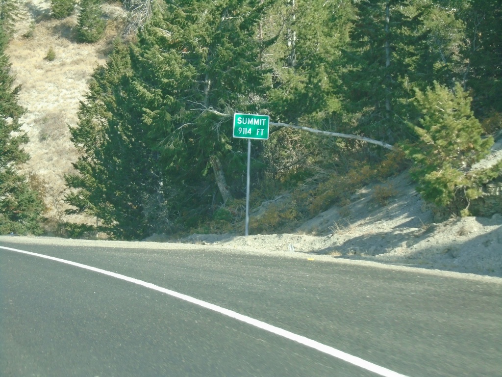 US-191 North - Elevation 9114 Feet