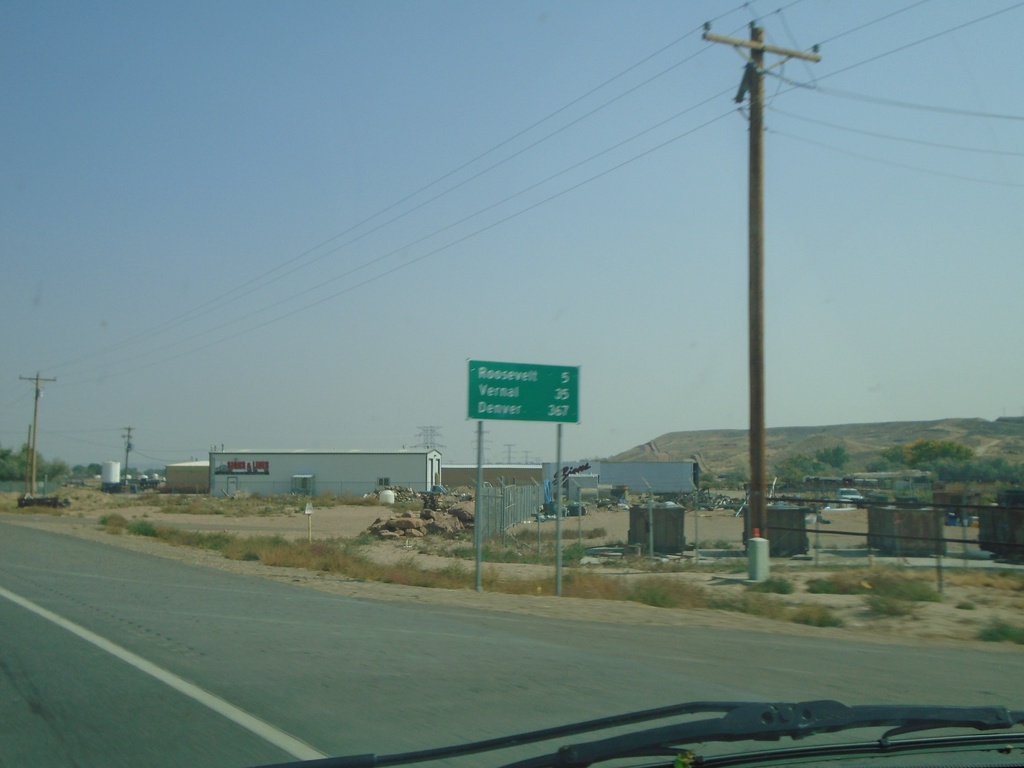 US-40 East/US-191 North - Distance Marker