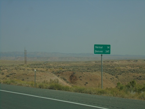 US-40 East/US-191 North - Distance Marker