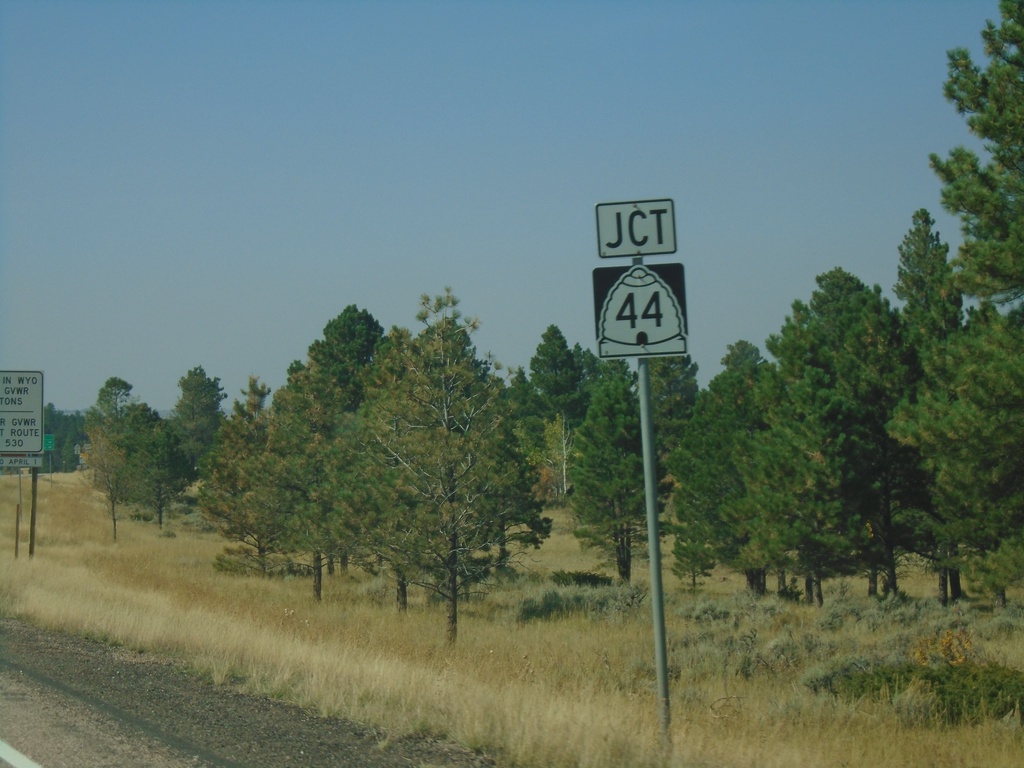 US-191 North Approaching UT-44