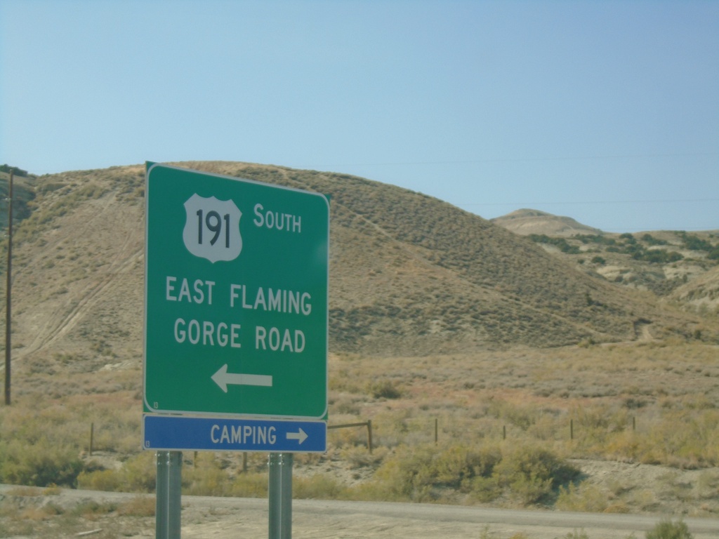 I-80 East (Exit 99) Offramp at US-191