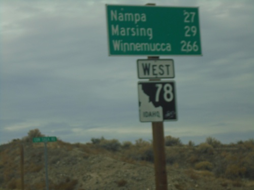 ID-78 West - Distance Marker