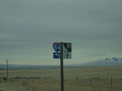 ID-81 South Approaching Yale Road