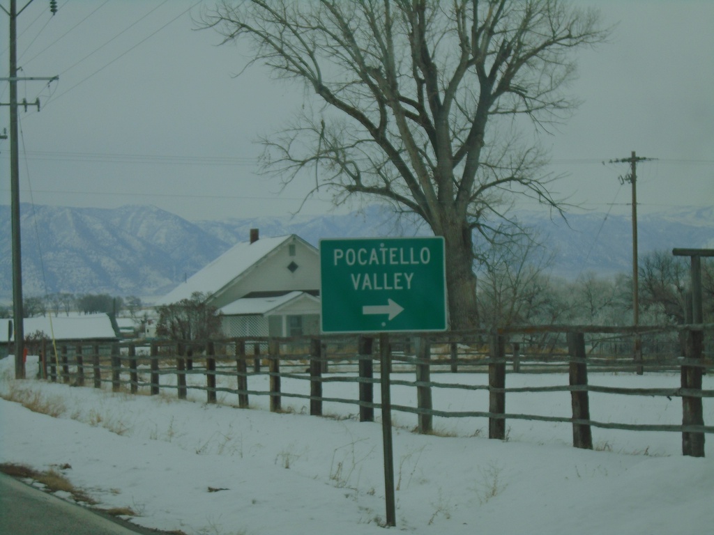 ID-38 East at 5400 West to Pocatello Valley