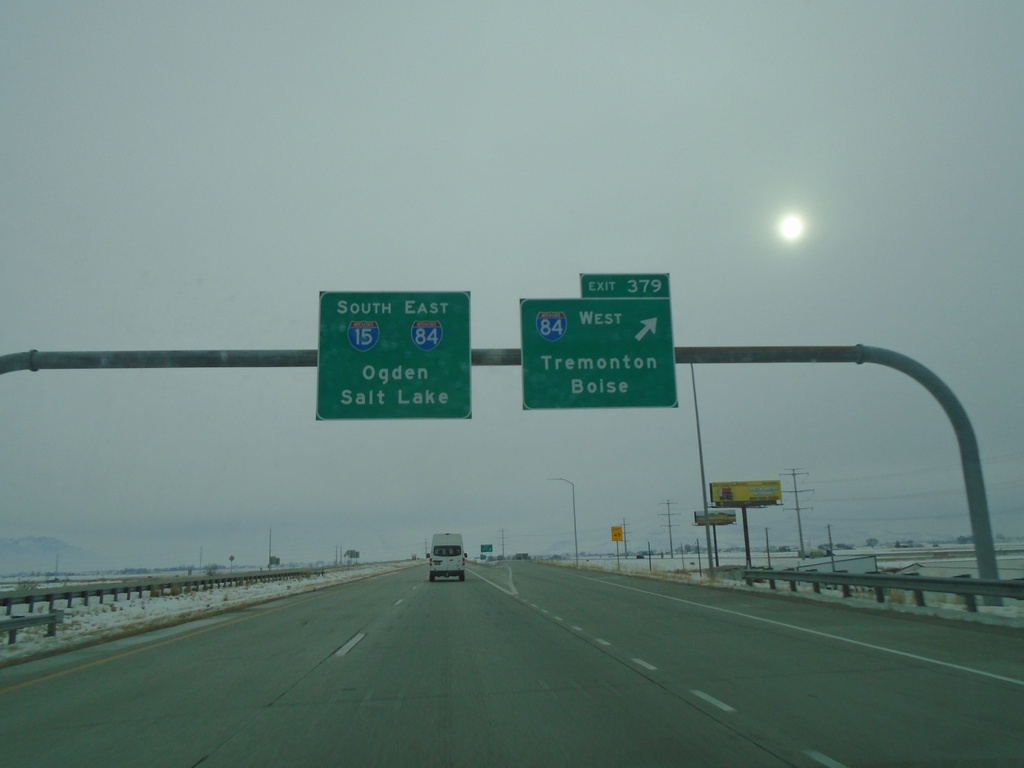 I-15 South at I-84 - Tremonton