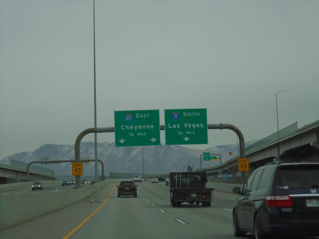 End UT-201 East at I-15 South/I-80 East