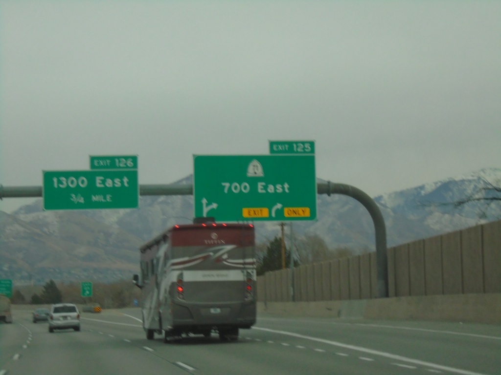 I-80 East - Exit 125.  Approaching Exit 126