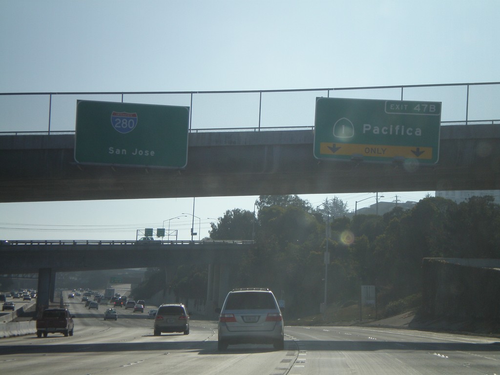 I-280 South - Exit 47B