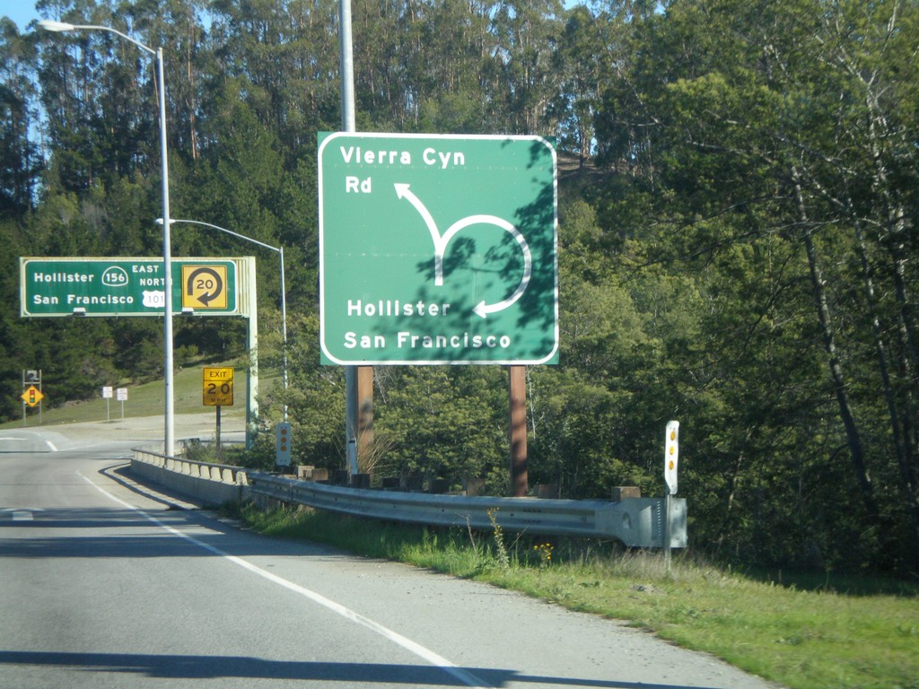 CA-156 East Approaching US-101 North Onramp