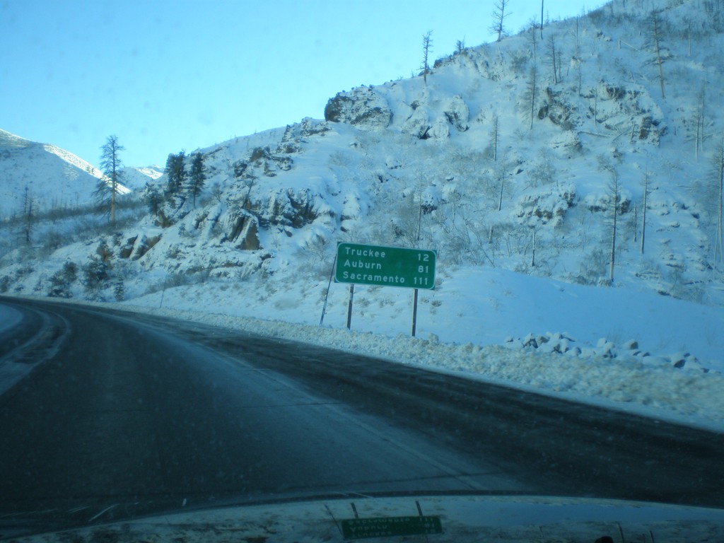 I-80 West - First Distance Marker In California