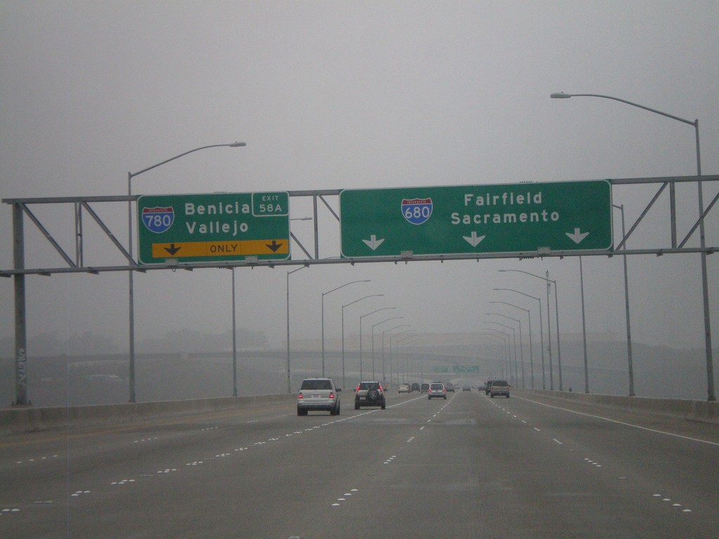 I-680 North - Approaching Exit 58A