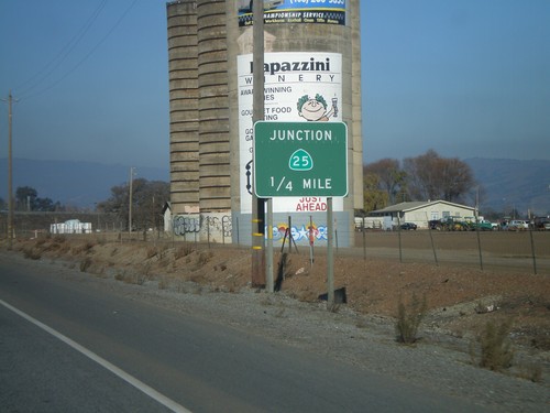 US-101 North Approaching CA-25