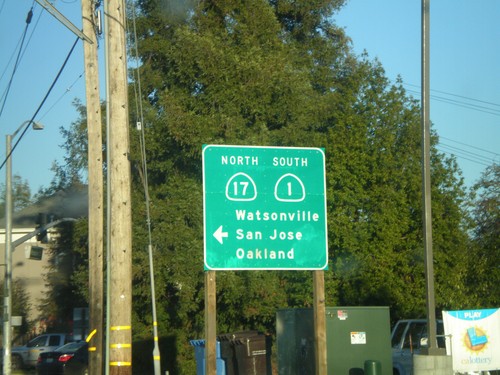 CA-1 South (Mission St.) at Cabrillo Highway