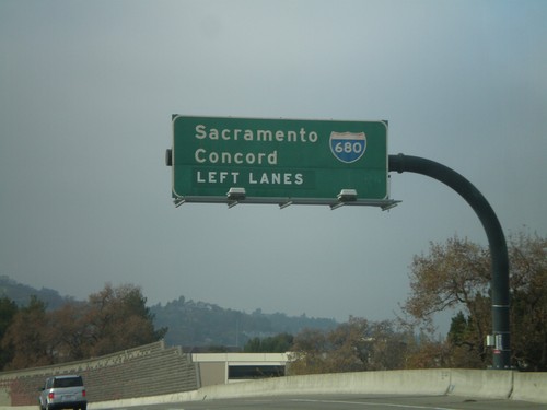 I-680 North Approaching CA-24