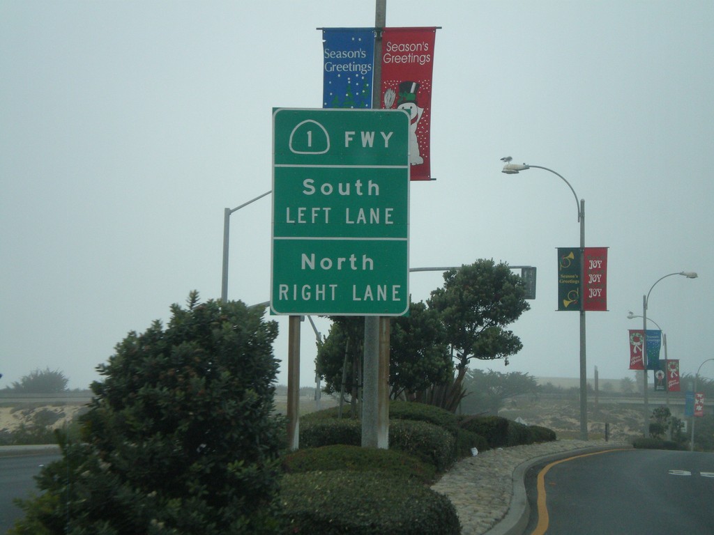 CA-218 West Approaching CA-1