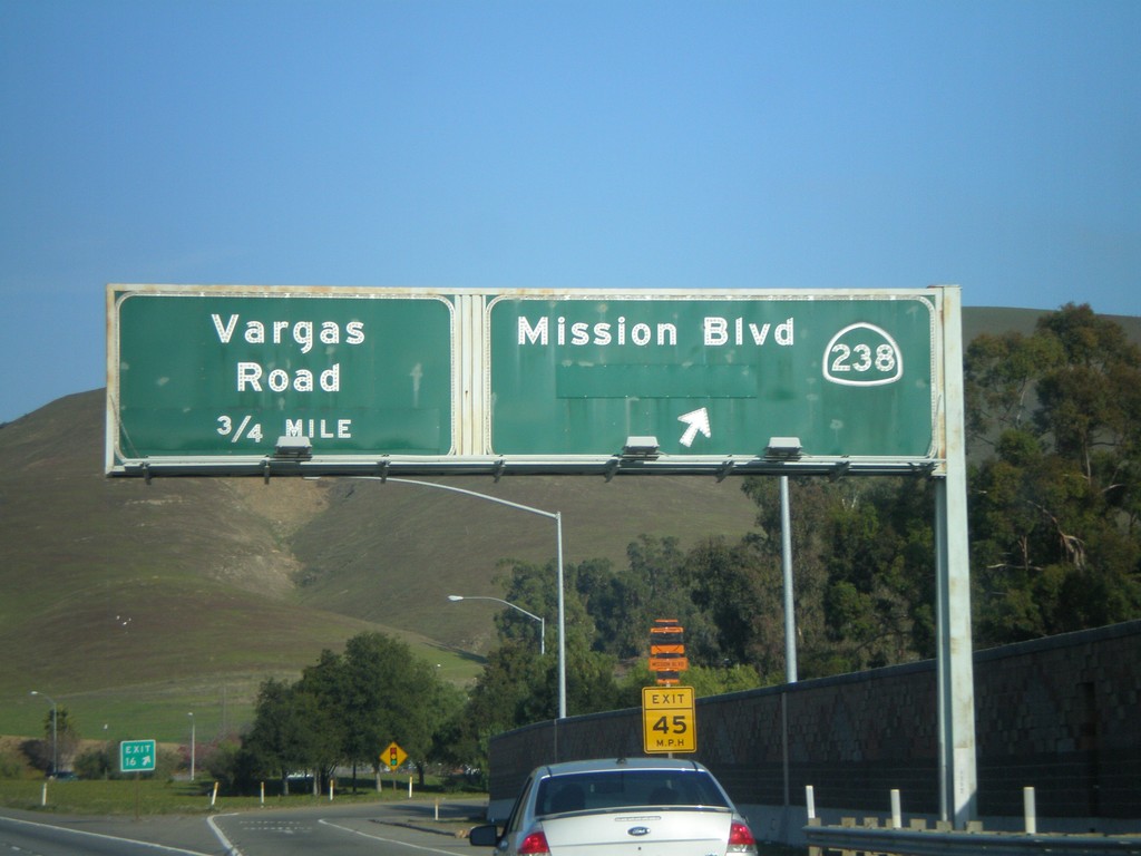 I-680 North - Exit 16 and Exit 18A