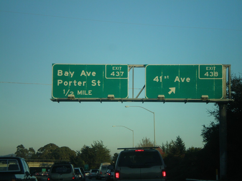 CA-1 South Exit 438 and Exit 437