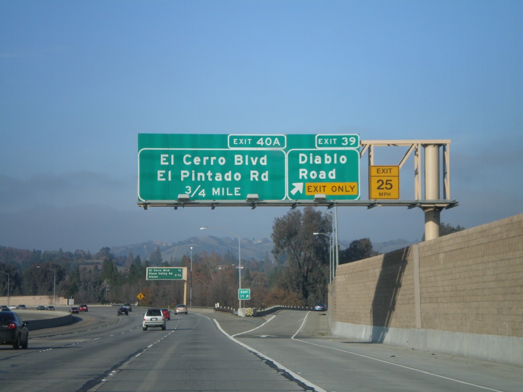 I-680 North - Exit 39 and Exit 40