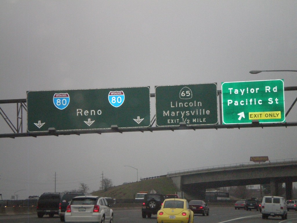 I-80 West - Exit 105B and Exit 106