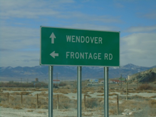 UT-58 West/BL-80 West at Frontage Road