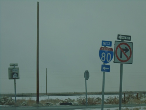 End UT-196 North at I-80 West (Exit 77)