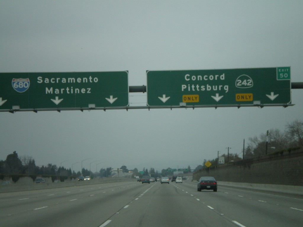 I-680 North Approaching Exit 50