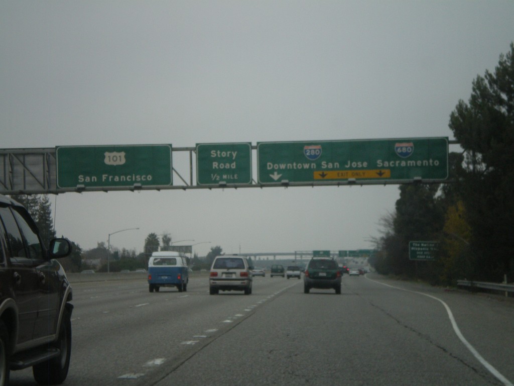 US-101 North -  Exit 384 and Exit 385