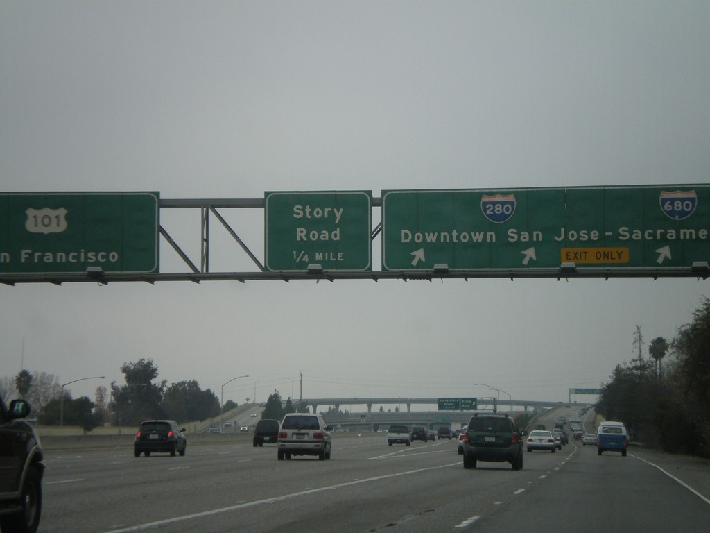 US-101 North - Exit 384 and Exit 385