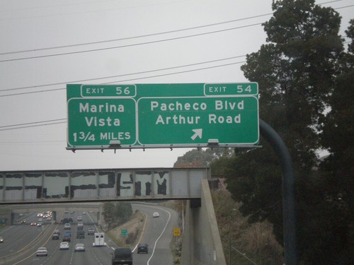 I-680 North - Exit 54 and Exit 56